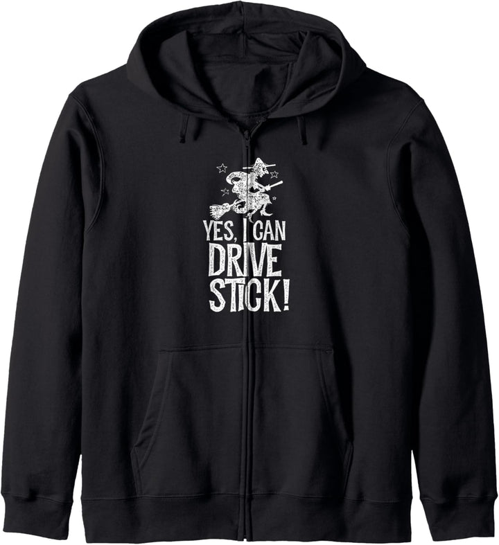 Ja, ich kann Stick fahren! Lustiges Halloween Kapuzenjacke