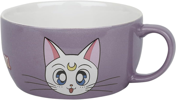 SAILOR MOON - Breakfast Set Mug + Bowl - Luna & Artemis 360 ml Violett, 360 ml Violett