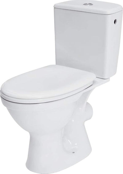 VBChome Stand- WC Toilette Keramik Komplett -Design- Set mit Spülkasten WC- Sitz aus Polypropylen fü