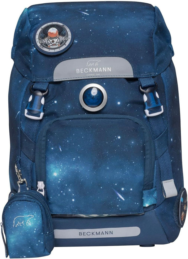BECKMANN, Schulrucksack-Set Classic, 6-teilig, Grundschule, ergonomisch, inkl. Regenüberzug, 22L Spa