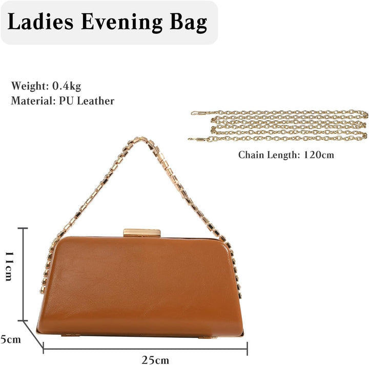 CORIOS Strass Abendtasche für Damen Brauttasche Shiny Diamant Clutch Tasche Klein Tasche Elegante Ke