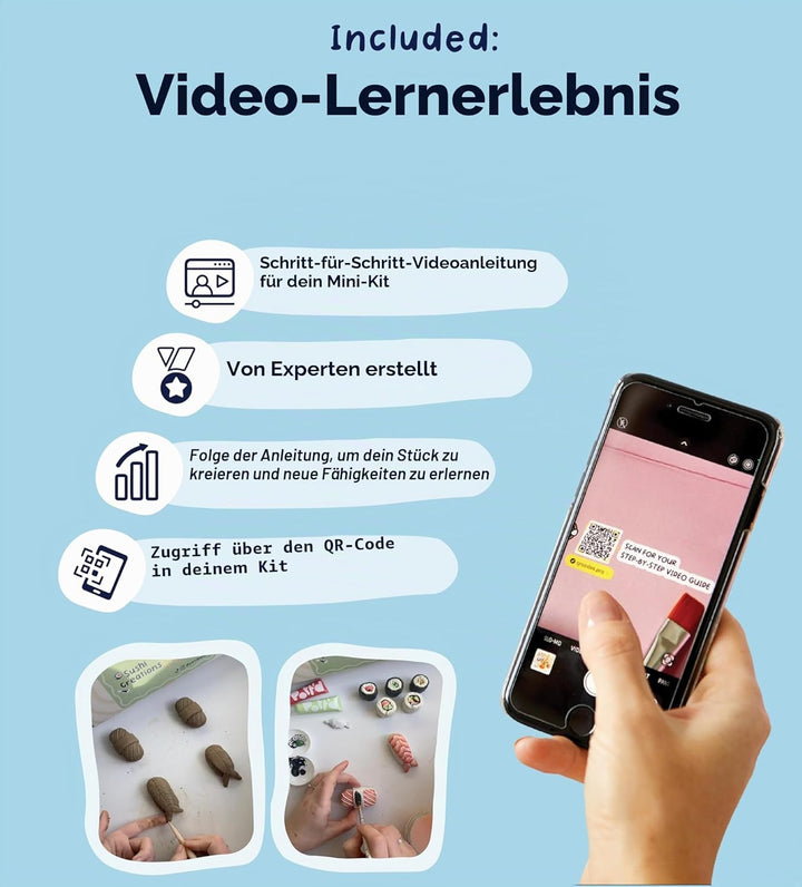 Pott'd Mini-Töpfer-Sets | Lufttrocknendes Töpferset für Erwachsene | Mit Farben, Töpferwerkzeugen un
