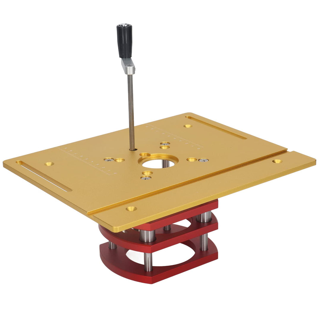 INCRA Mast-R-Lift-II Oberfräsenlift Aluminiumlegierung Manuelles Hebesystem 240x200mm Hochpräzise Ho