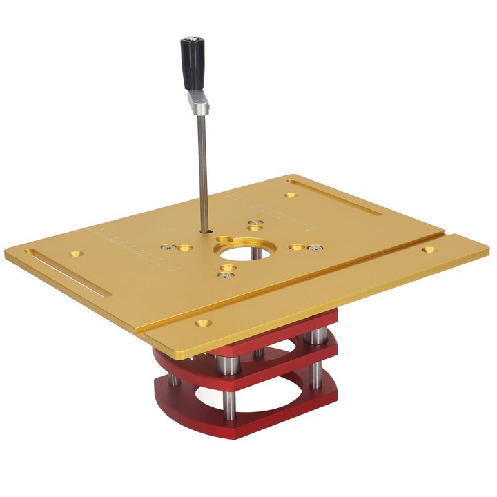 INCRA Mast-R-Lift-II Oberfräsenlift Aluminiumlegierung Manuelles Hebesystem 240x200mm Hochpräzise Ho