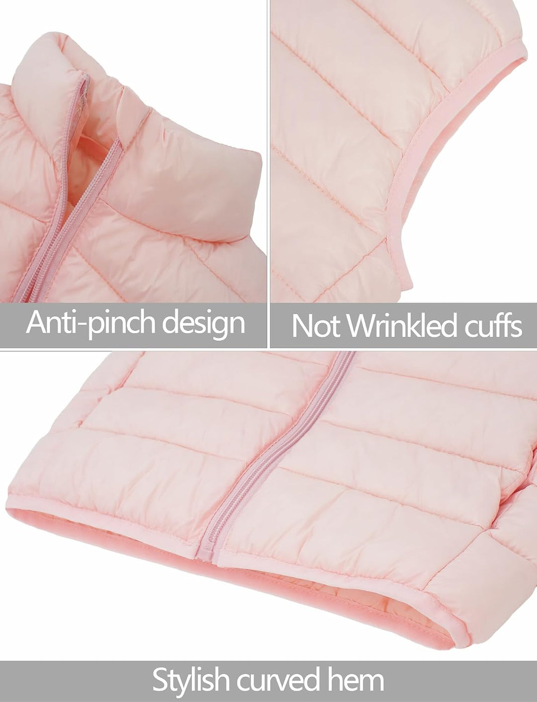 Happy Cherry Kinder Winterweste Gefütterte Stehkragen Weste Winddicht Ärmellose Jacke Baby Warme Ste