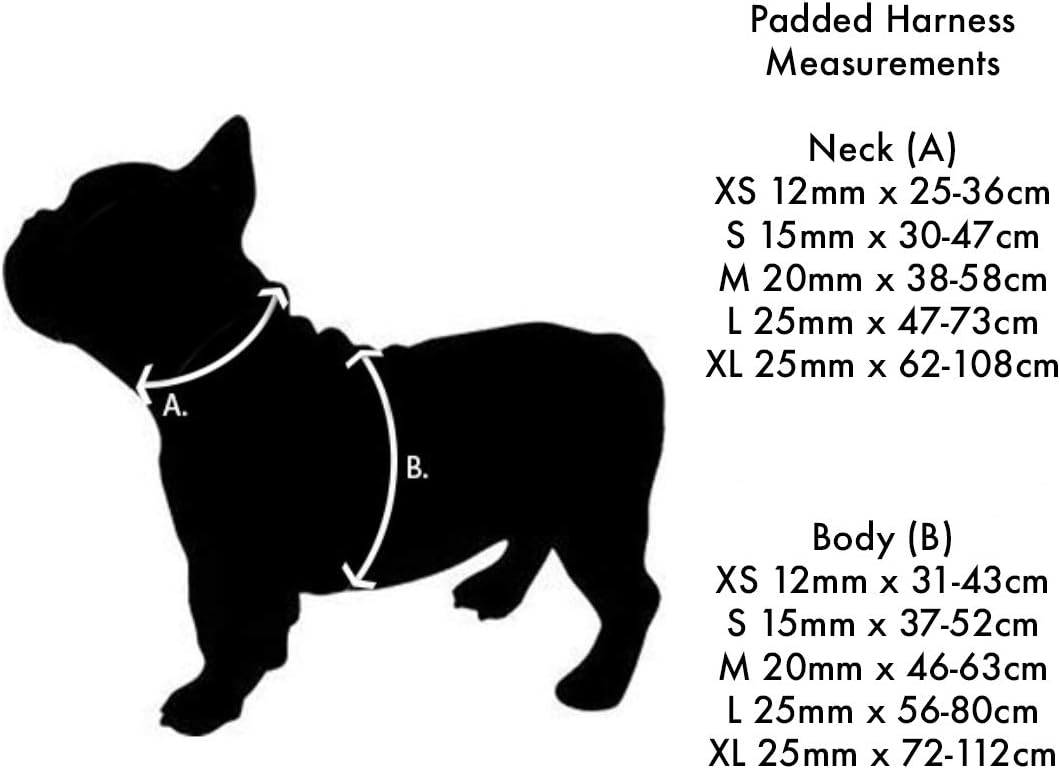 Red Dingo DH-PH-HP-ME Hundegeschirr, gepolstert, Grösse M, Hot Pink hot pink Medium, hot pink Medium