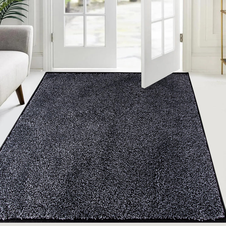 Schmutzfangmatte Innen 137 x 210 cm, rutschfeste Sauberlaufmatte, Eingangstürmatte mit Wasserabsorbi