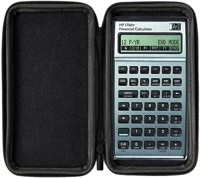 CALCUSO Sparpaket: HP 17BII+ - 17B II Plus Finanzrechner + WYNGS Schutztasche schwarz + Erweiterte G