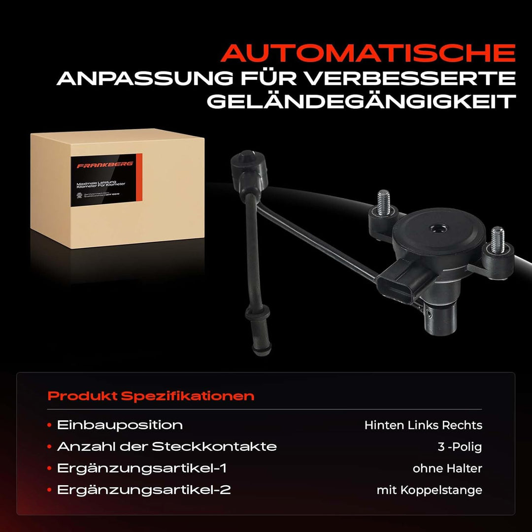 Höhensensor Luftfederung Fahrhöhe Sensor Hinten für R-o-v-e-r II LP LP_ 1997-2002 ANR4687