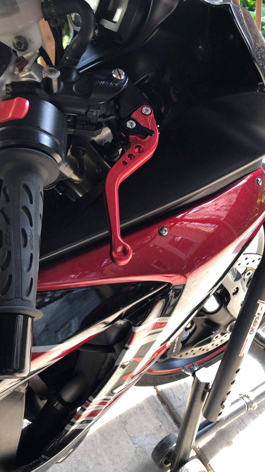us-162 kurz Motorrad Bremse und Kupplung Hebel für Suzuki GSXR750 2011–2015 Rot, Rot