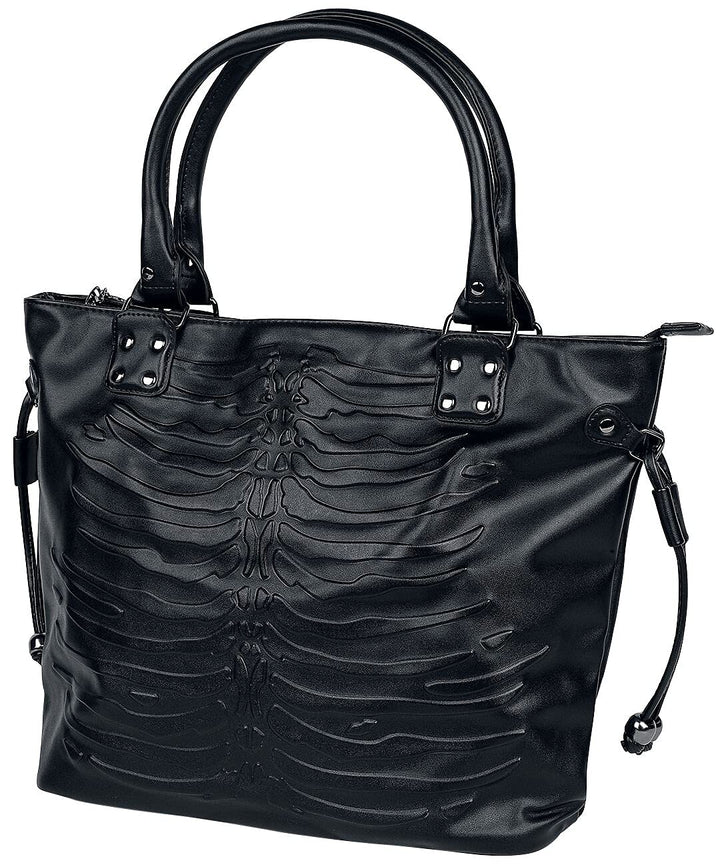 Banned Alternative Skeleton Bag Frauen Handtasche schwarz Fashion & Style, Rockabilly, Romantik Einh