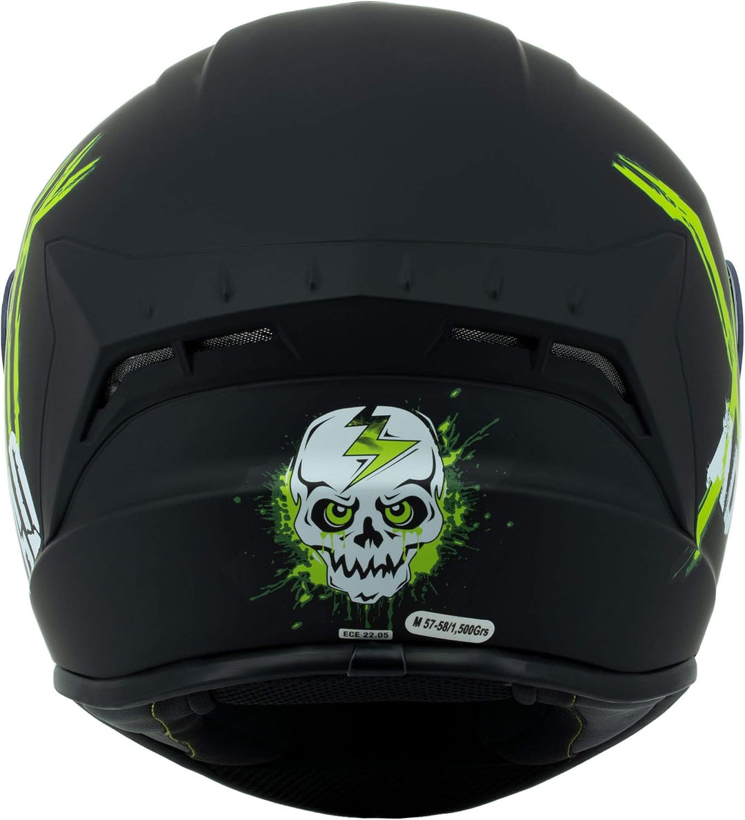 Broken Head Adrenalin Therapy 4X - Sportlicher Integralhelm - Motorrad-Helm - Schwarz-Grün Matt M (5