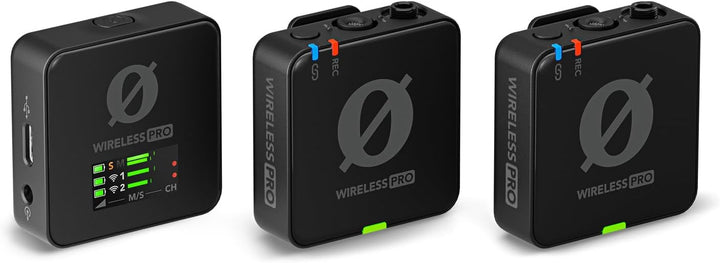 Rode Wireless Pro Mikrofon-Set mit Interview GO Handadapter und keepdrum Fell-Windschutz Schwarz