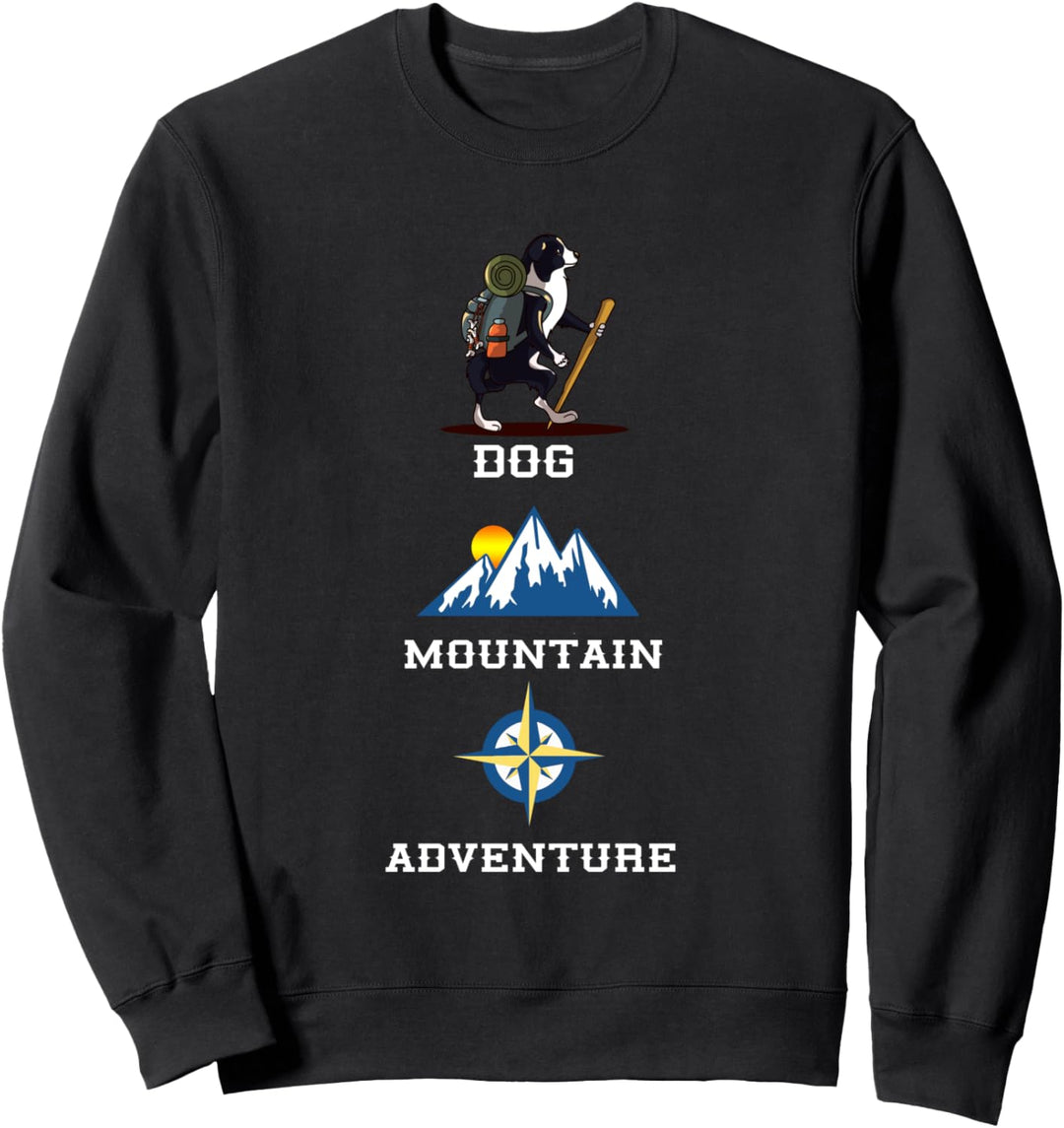 Australian Shepherd Bergwandern Camping Hund Sweatshirt
