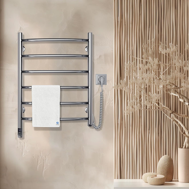 NAVIN Elektrischer Handtuchtrockner Camellia 480х600 mit Sensor und Timer Rechts - Edelstahl Kratzfe