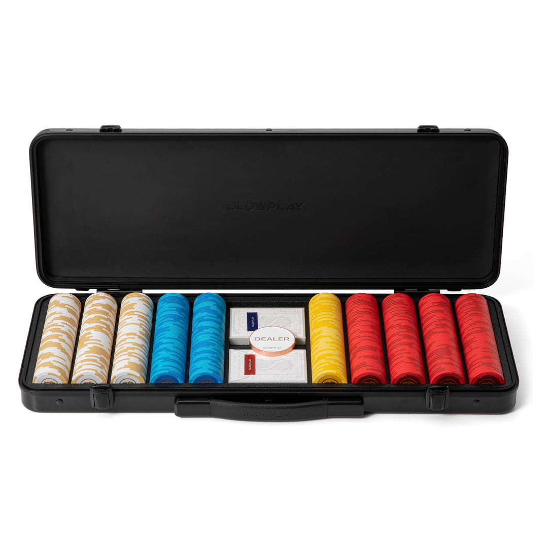 SLOWPLAY Godel 14g Ton Pokerchips-Set für Texas Hold’em, 500 STK [ohne Werte] Verfügt über einen hoc