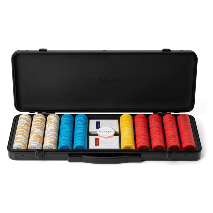 SLOWPLAY Godel 14g Ton Pokerchips-Set für Texas Hold’em, 500 STK [ohne Werte] Verfügt über einen hoc