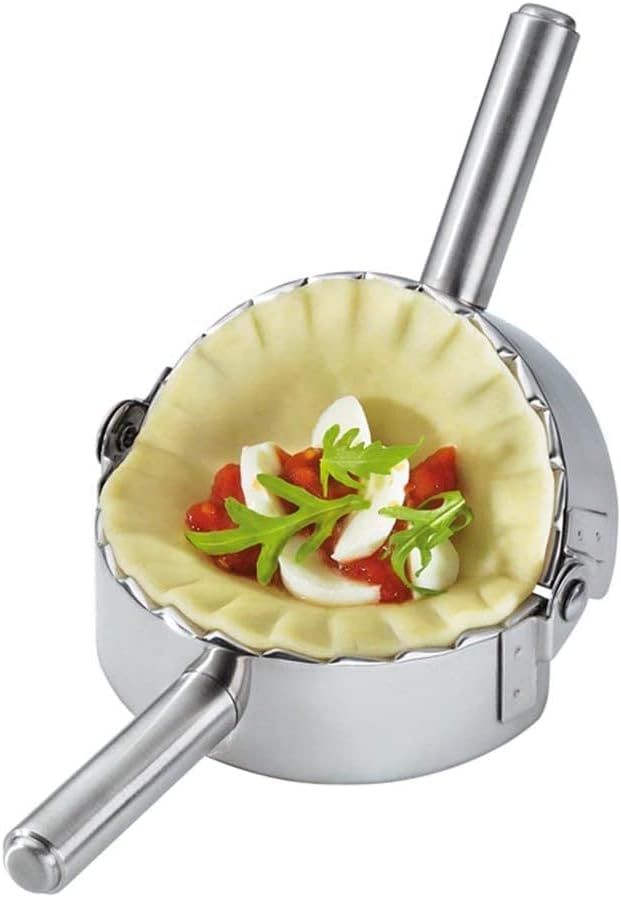 Best Utensils Stampo per ravioli/pierogi e tagliapasta in acciaio inox, Acciaio inossidabile, silver