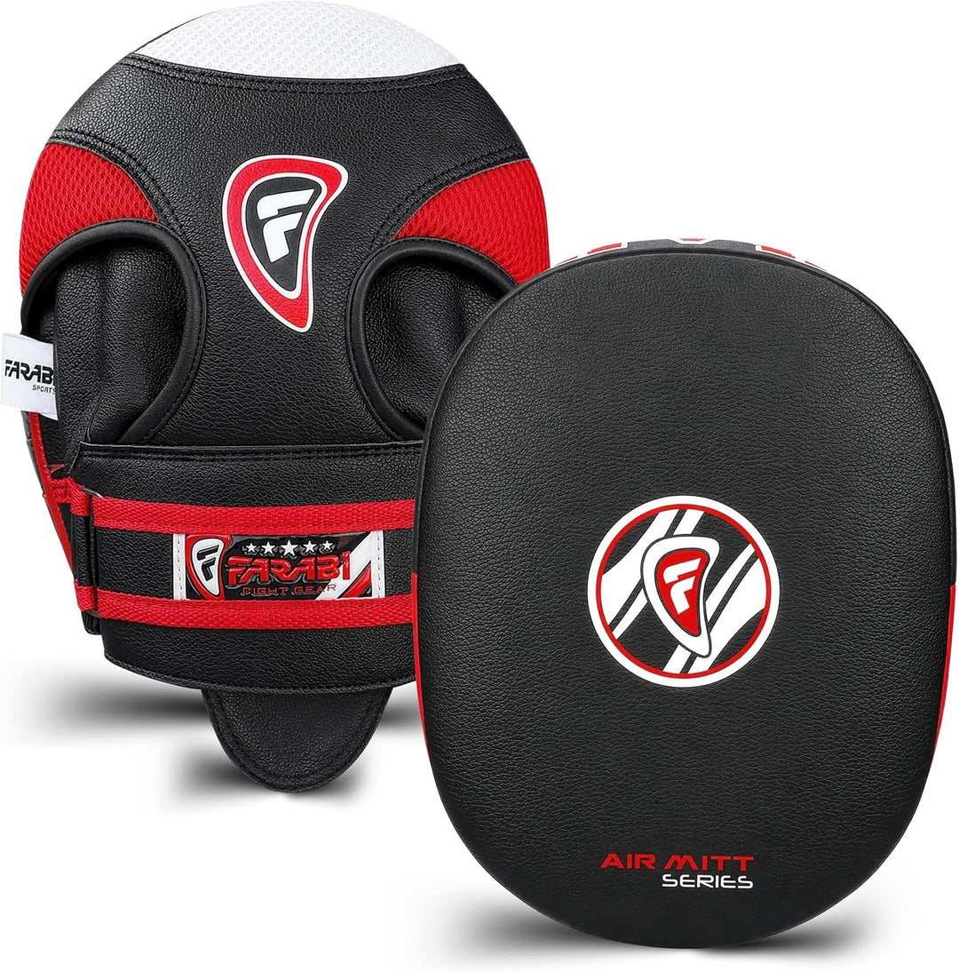 Farabi Sports pratzen Boxen Echtes Leder Air Boxen Mitts MMA Muay Thai Punching Kickboxen handpratze