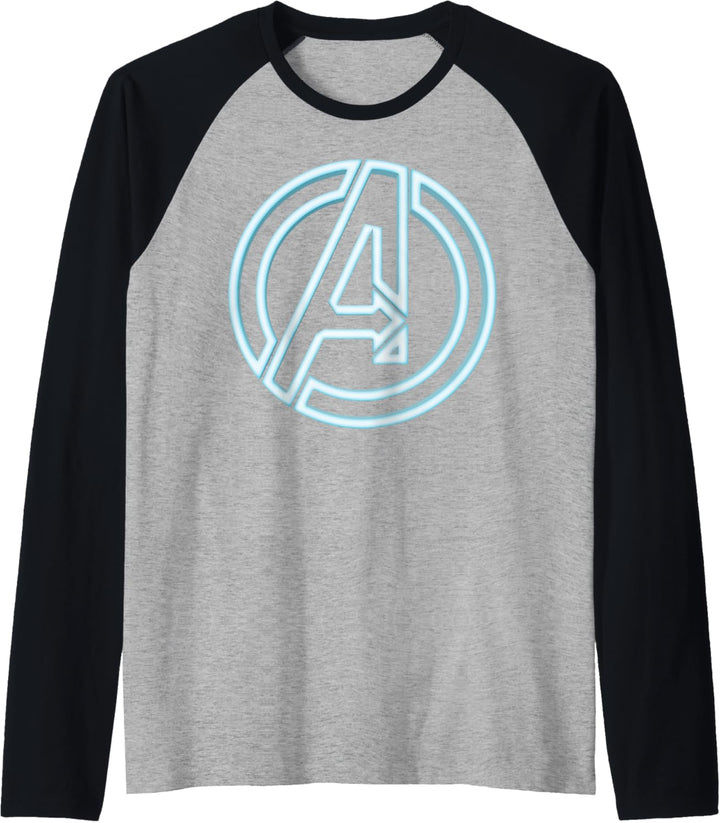 Marvel Avengers Soft Neon Logo Raglan