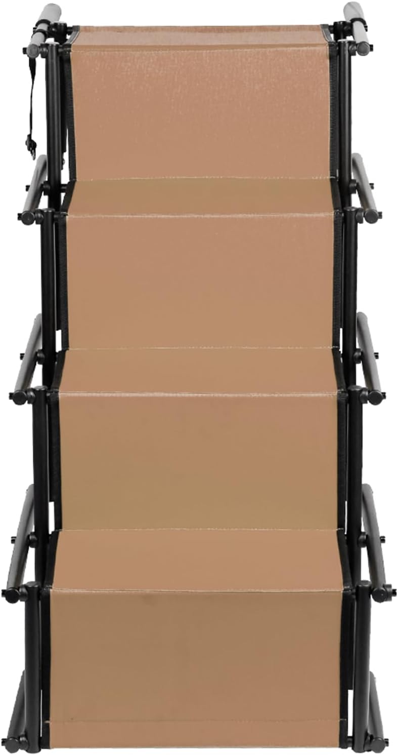 Homewell Hunderampe Auto Klappbar - Bis 70 kg Belastbar - Leicht zu Lagern - Treppe für Hunde mit Ve