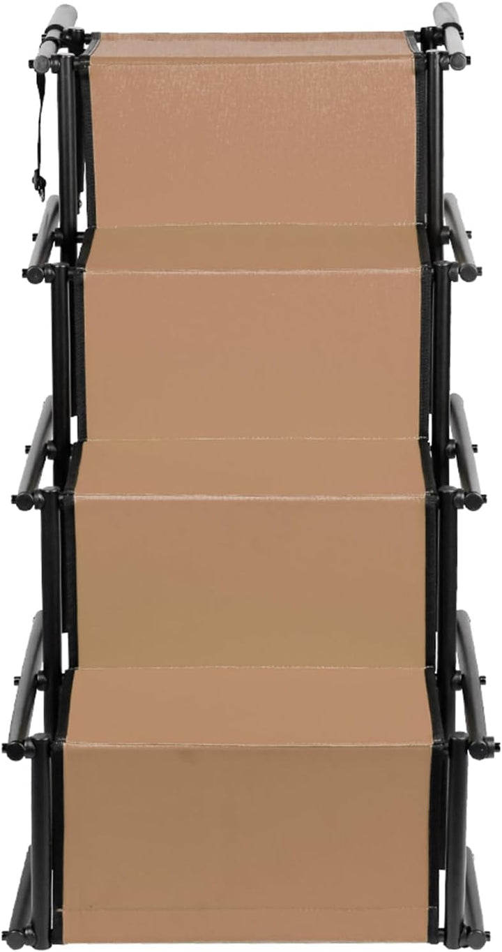 Homewell Hunderampe Auto Klappbar - Bis 70 kg Belastbar - Leicht zu Lagern - Treppe für Hunde mit Ve