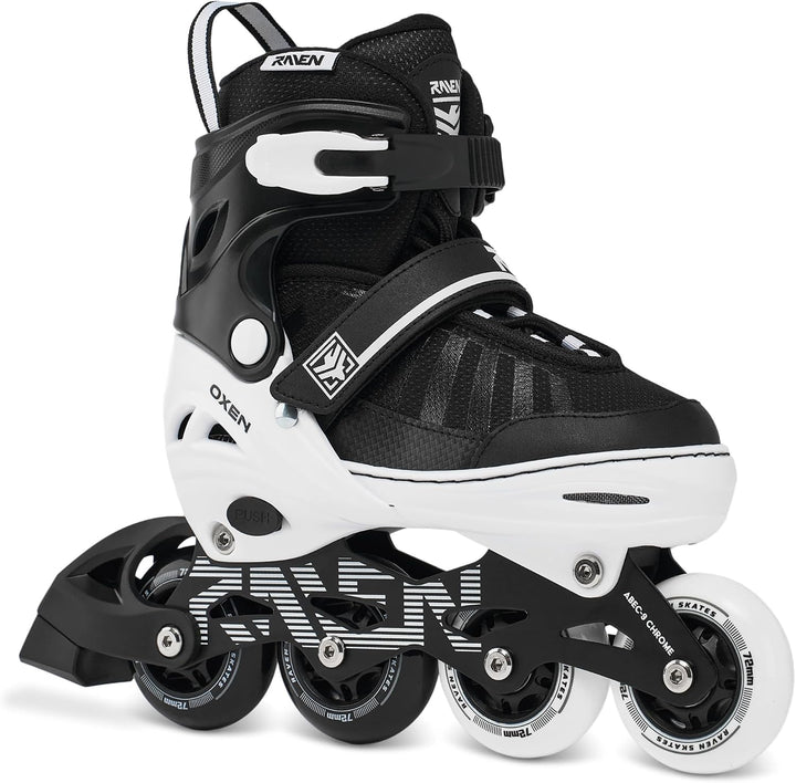 RAVEN Inline Skates Inliner für Kinder und Erwachsene OPTIONAL 2in1 mit Schlittschuhen verstellbar O