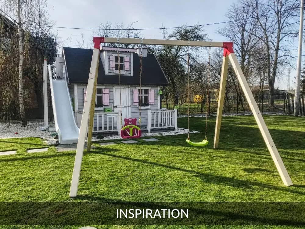 TRIBECCO Bausatz zum BAU Einer Spielplatzschaukel, Gartenschaukel, Kinderschaukel | Hergestellt in d