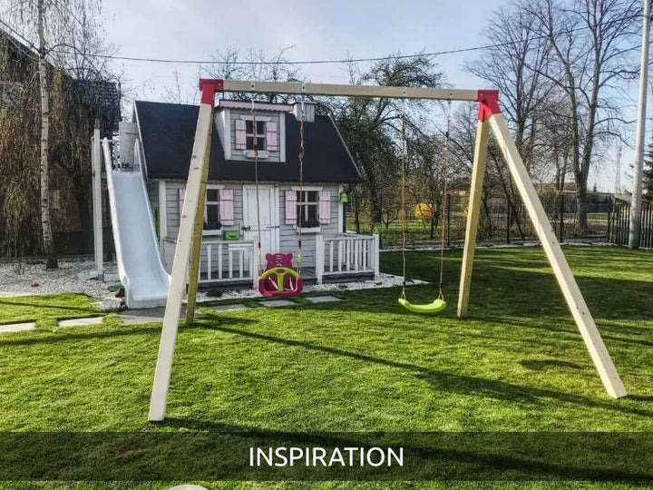 TRIBECCO Bausatz zum BAU Einer Spielplatzschaukel, Gartenschaukel, Kinderschaukel | Hergestellt in d