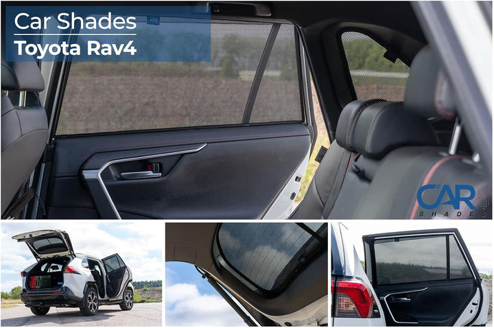 Satz Car Shades kompatibel mit Toyota RAV-4 (5th Gen) 2018- (6-teilig)