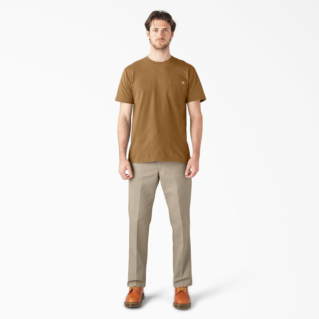 Dickies T-Shirt für Herren, kurzärmelig, schwer, Rundhalsausschnitt S Braun Duck, S Braun Duck
