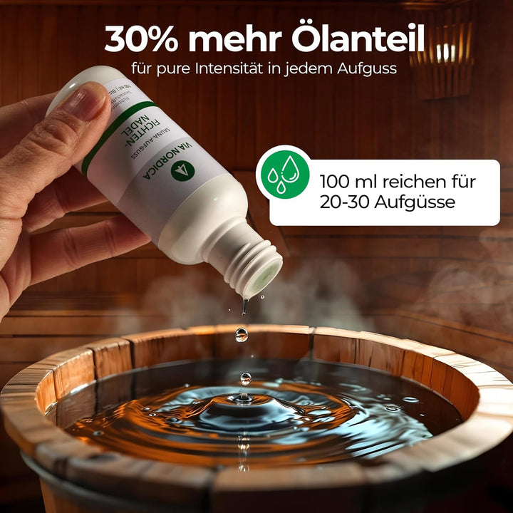Via Nordica - Saunaaufguss Set Durchatmen 4x100ml Sauna Aufguss