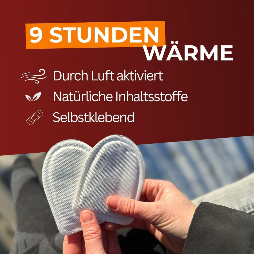 THERMOPAD Zehenwärmer – DAS ORIGINAL: Wärmepads für 9 Stunden Wärme I Sofort einsatzbereite Fusswärm