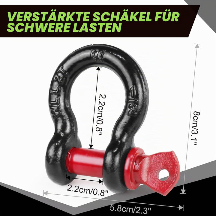 RYLIFEOGI Abschleppseil 10 Tonnen (22,000Lbs), 5mx5cm Heavy Duty Tow Strap mit 2 Verstärkten Haken 2