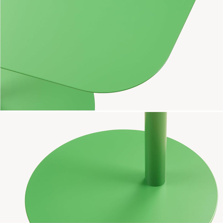 [en.casa] Beistelltisch Nastätten Gartentisch Couchtisch mit Metallgestell Sofatisch modernes Design
