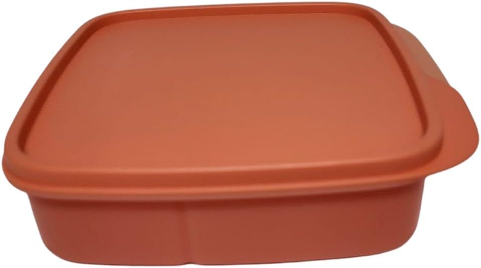 Tupperware to Go Lunchbox Clevere Pause 550 ml Brotdose mit Trennwand Eco+ Schule (orange Neon) Oran