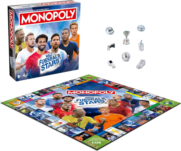 Winning Moves Monopoly Weltfussball Stars Edition - Monopoly Spiel für Fans - Familienspiele Strateg