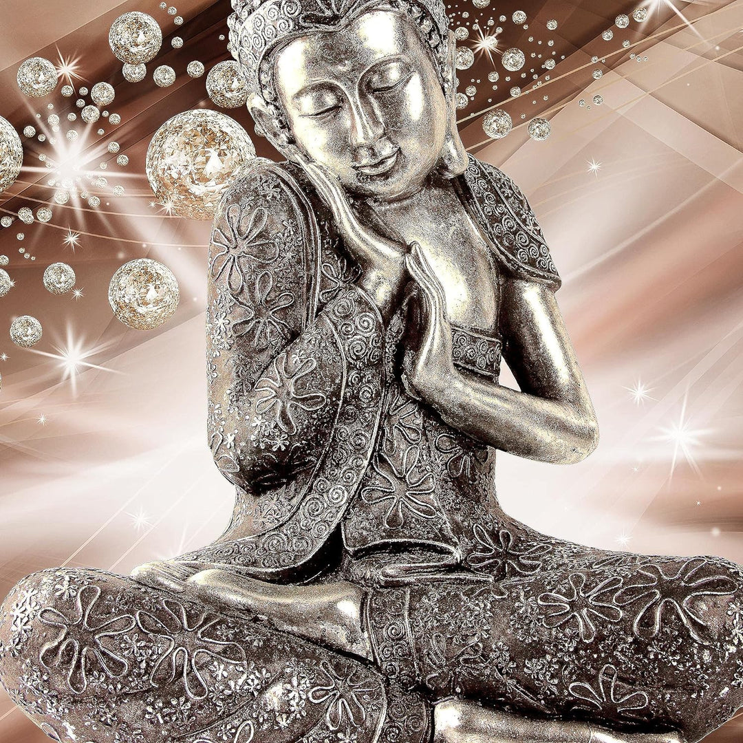 Runa Art Wandbilder Buddha Feng Shui 5 Teilig Bild auf Vlies Leinwand Deko Wohnzimmer Schlafzimmer D