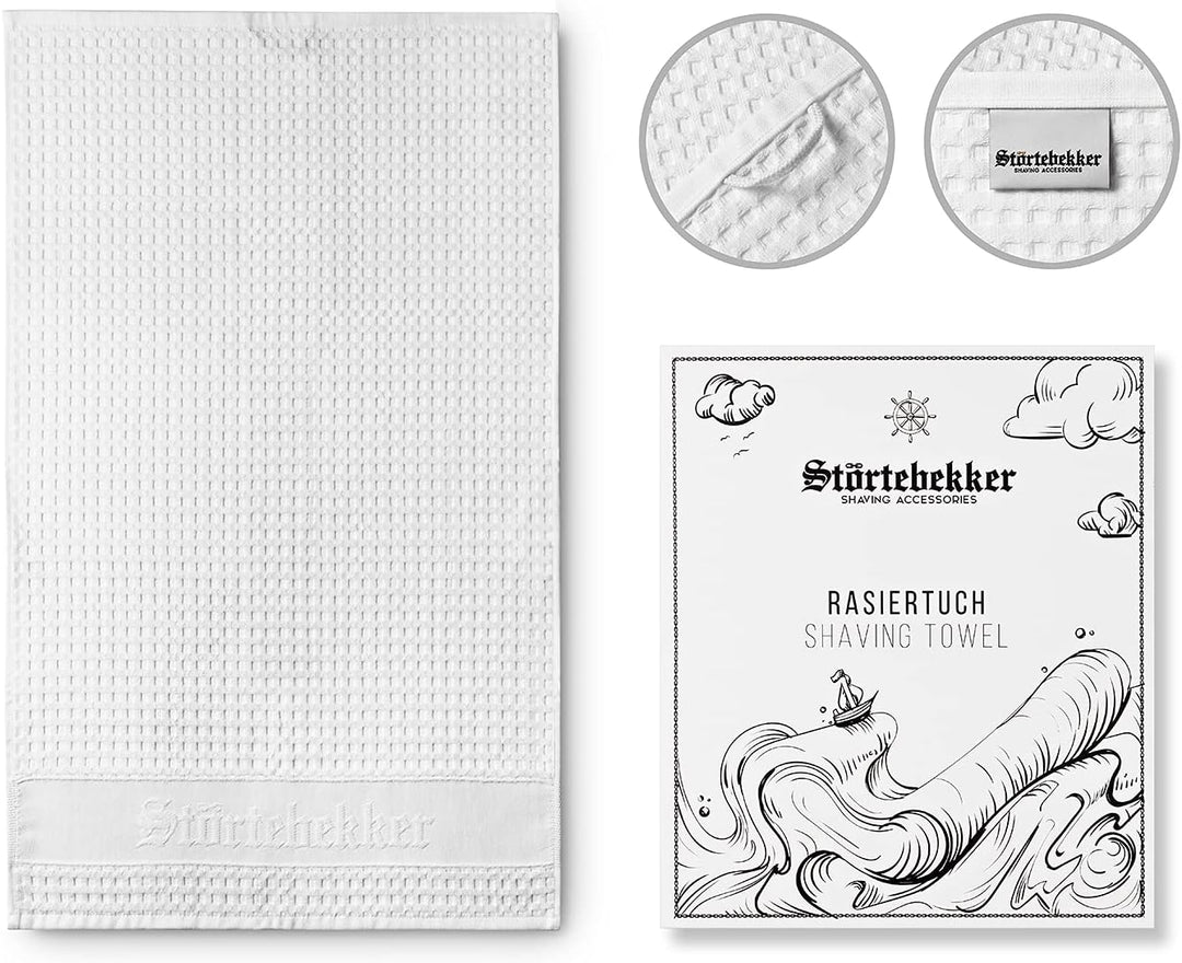 Störtebekker® Premium Rasurpflege Set - inkl. Rasiermesser, Etui, Rasierpinsel, Rasierseife, Rasiers