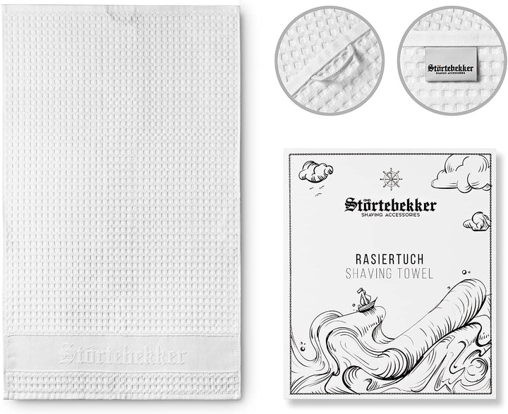 Störtebekker® Premium Rasurpflege Set - inkl. Rasiermesser, Etui, Rasierpinsel, Rasierseife, Rasiers