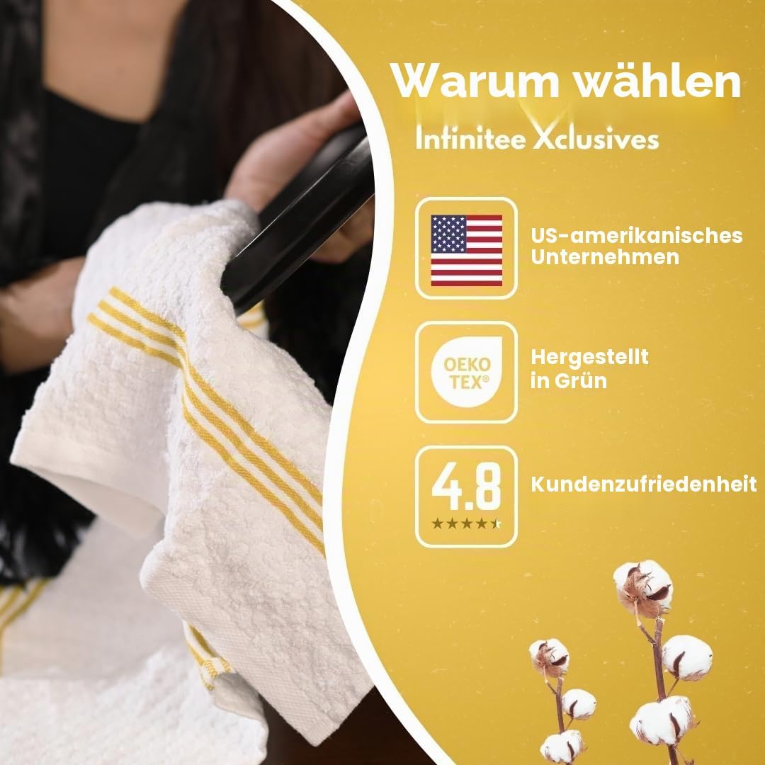 Infinitee Xclusives Küchentücher aus 100 % Baumwolle, ultraweiche Geschirrtücher, super saugfähiges