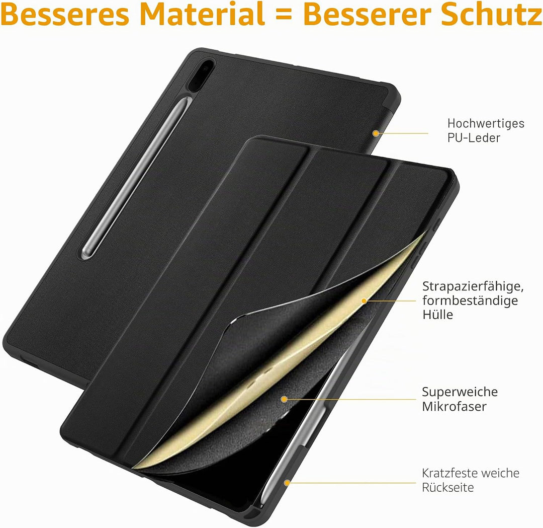 CACOE Hülle Kompatibel mit Samsung Galaxy Tab S7 FE 12.4 5G/ S8+ Plus 5G 2022/ S7+ Plus 12.4 - Ultra
