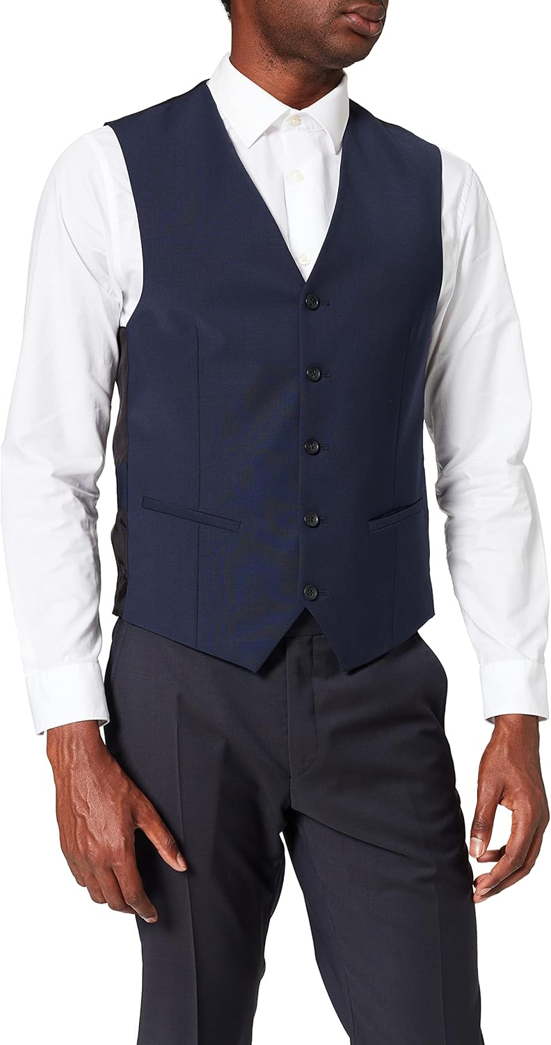 CG CLUB of GENTS Herren Carlton Anzugweste 98 Blau, 98 Blau