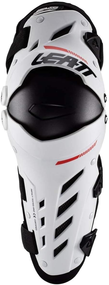 Leatt Kids Knie-/Schienbeinschützer Dual Axis Weiss Schwarz Kids, Schwarz Kids