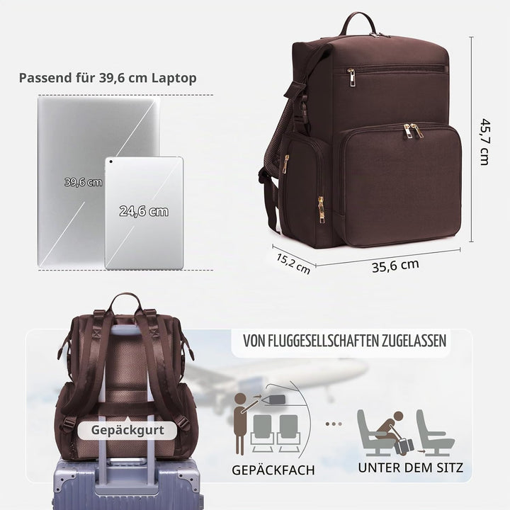 CEI-CEI Baby Wickeltasche/Rucksack mit Isolierter Flaschentasche, Wasserdichtes Neoprengewebe, Wicke