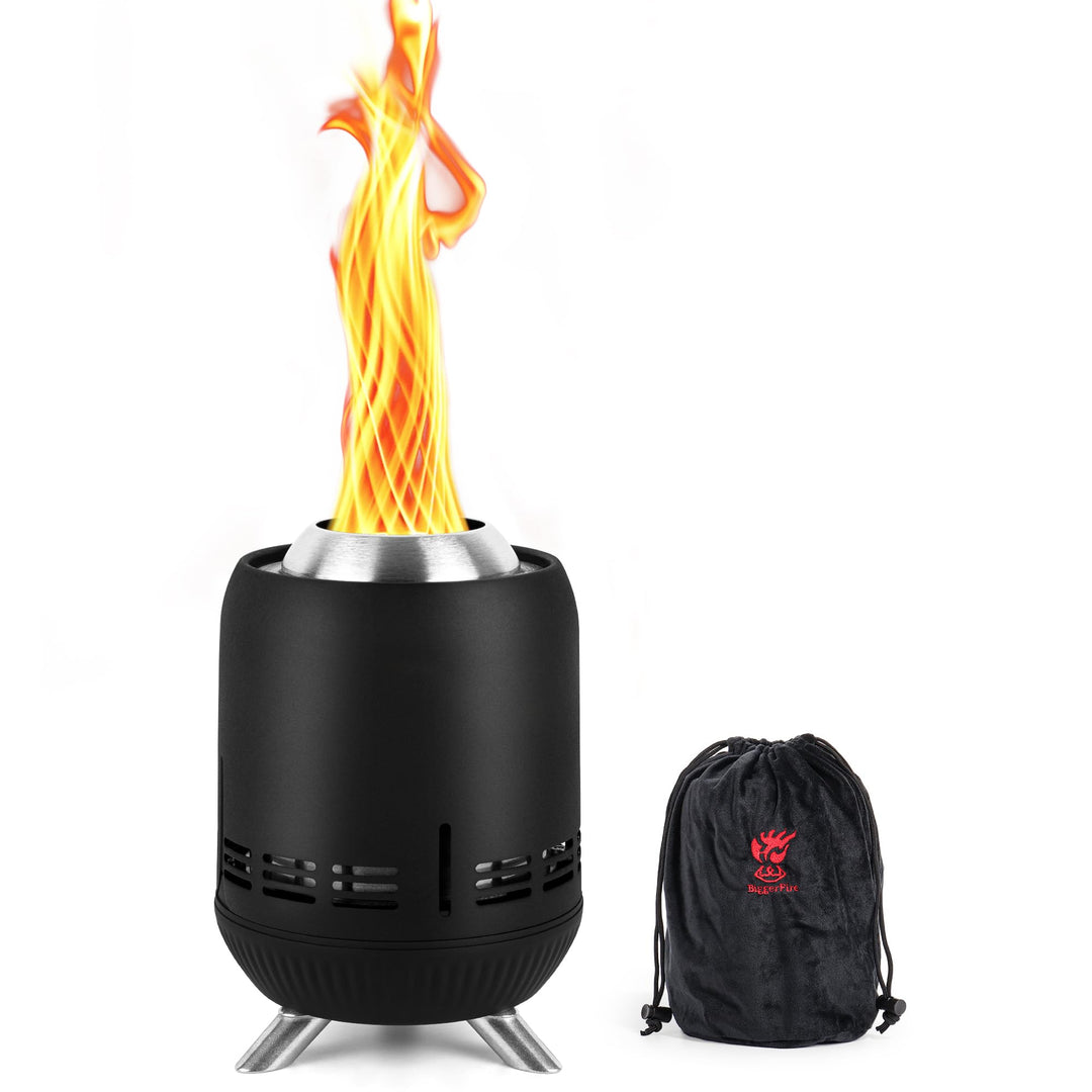 Tragbare Tisch-Feuerstelle, rauchfreie Tisch-Feuerstelle, raucharme Mini-Feuerstelle für den Aussenb