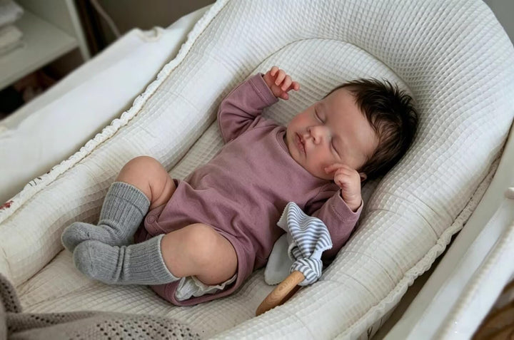 Zero pam Reborn Baby Mädchen-48CM Reborn Baby Vollsilikon Lebensecht, Reborn Puppen Lebensecht, Lebe