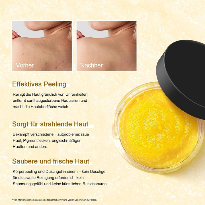 Neutriherbs Kurkuma Körperpeeling, 200G-Vitamin C Tiefenreinigung Peeling Körper für Entfernt Abgest