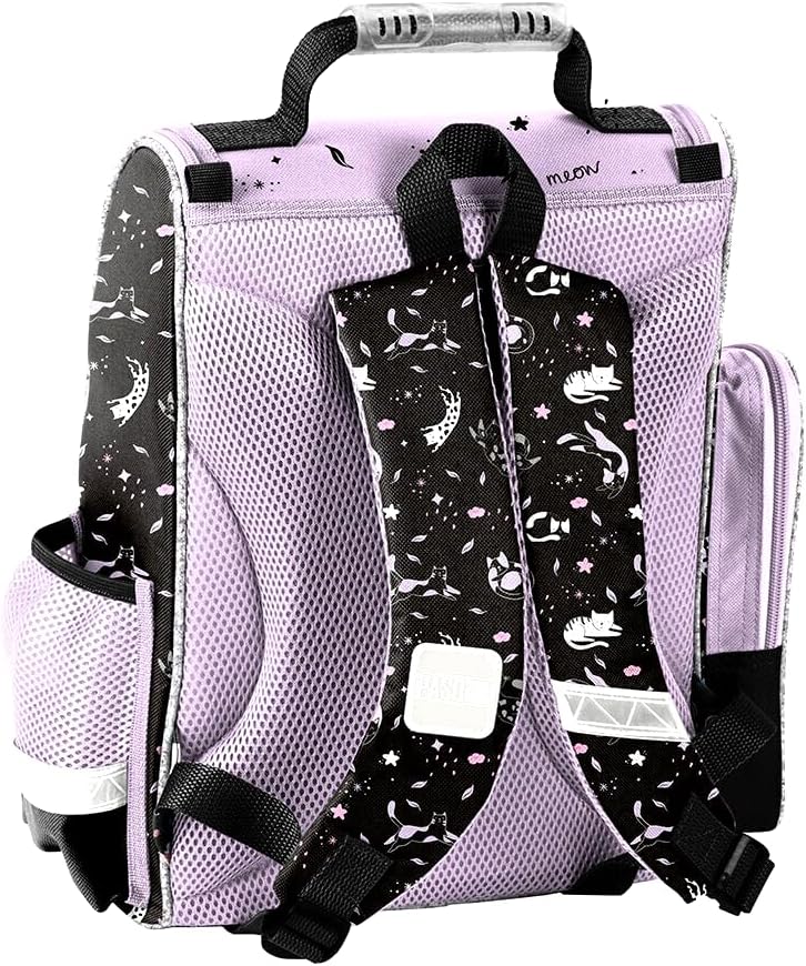 Katze Cat 8 Teile Set SCHULRANZEN Ranzen Tasche Schulrucksack Rucksack Federmappe Tornister Schultüt