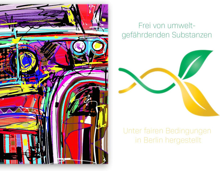 ge Bildet Bild auf Leinwand | abstract composition - abstrakt Bunt in 70x50 cm als Wandbild | Wand-d